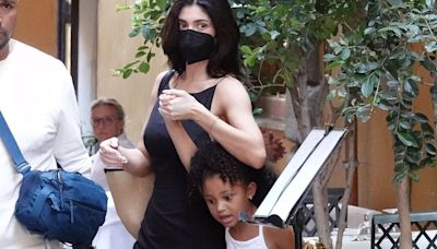 Kylie Jenner's daughter Stormi hobbles along in tiny leg cast