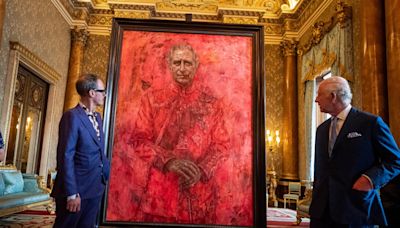 King Charles unveils first official portrait since coronation