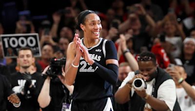 A'ja Wilson becomes 1st WNBA player to reach 1,000 points in a season as Aces top Sun