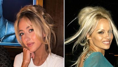 Brittany Mahomes Channels Pamela Anderson With Retro Messy Bun