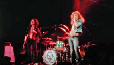 Previously unseen Led Zeppelin footage from 1973 finds Robert Plant in a playful mood