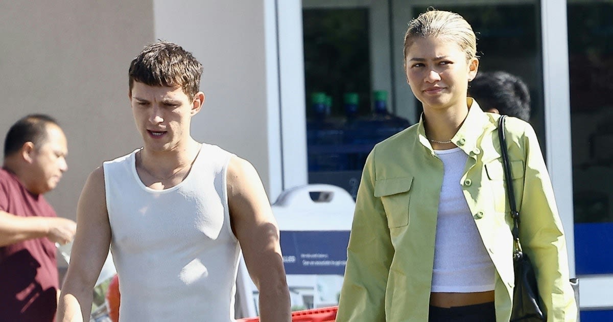 Zendaya & Tom Holland Do His-and-Hers Tanktops For a Casual Date