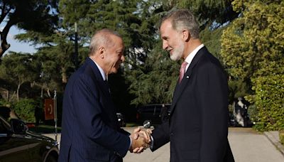 El presidente turco Erdogan se reúne en España con el Rey Felipe VI, precumbre entre ambos países