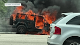 ‘She flew out of the car’: Woman jumps from fiery Jeep on Florida interstate