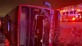 Passengers escape through roof hatch after OC Transpo bus flips in collision