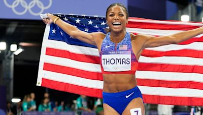 USA’s Gabby Thomas, a Harvard grad, wins gold medal in women’s 200m final