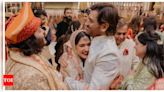 Ranveer Singh and Deepika Padukone photobomb MS Dhoni's sweet picture with newlyweds Anant Ambani and Radhika Merchant - See inside | - Times of India