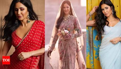 Katrina Kaif and the saree saga: 5 Times the actress stunned in 6 yards of elegance | - Times of India