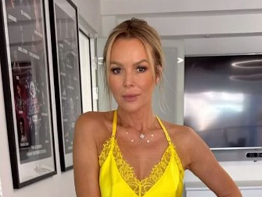 BGT's Amanda Holden almost suffers awkward malfunction in risque yellow dress