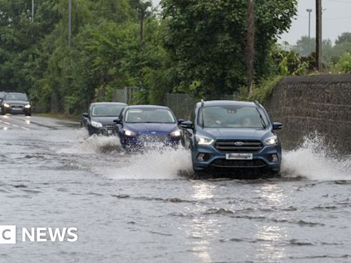 Heavy rain hits travel in north and north east Scotland