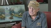 95-year-old veteran uses his memories of war to create impressive paintings