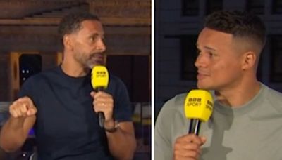 Rio Ferdinand accused of lying by Jermaine Jenas live on BBC during awkward spat