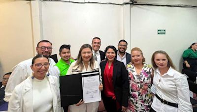Nancy Núñez recibe constancia como alcaldesa electa a Azcapotzalco