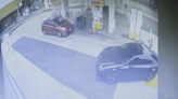 VIDEO: Thief takes woman's backpack from car while she pumps gas just feet away