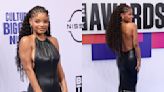 Halle Bailey Embraces Backless Silhouette in Avellano Dress With Flowing Train on the BET Awards 2024 Red Carpet