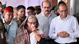 Bangladesh PM accused of ‘crocodile tears’ over damaged railway station after 150 killed in violence