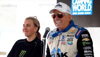 'A long road ahead': Brittany Force shares picture with father John Force after his fiery NHRA wreck