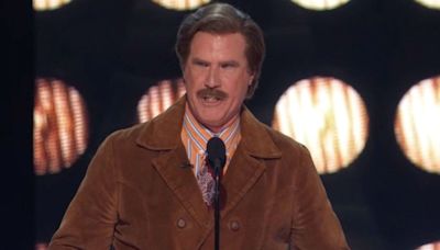 Will Ferrell reprises 'Anchorman' Ron Burgundy role to roast Tom Brady