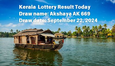 Kerala Lottery Result for Akshaya AK-669: Check Winners Today, September 22, 2024