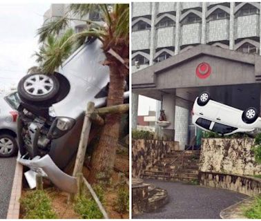 強颱風格美吹襲日本 沖繩人「妙招」防狂風吹翻吹走汽車