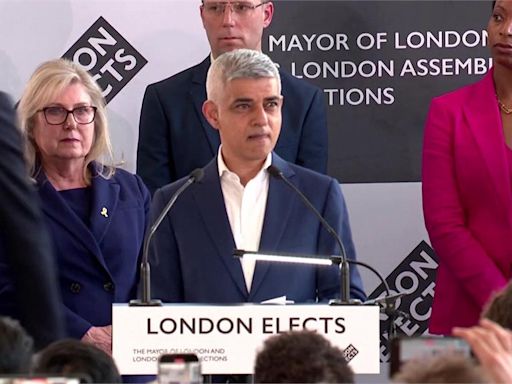破紀錄！倫敦市長選舉出爐 工黨沙迪克汗取得3連霸