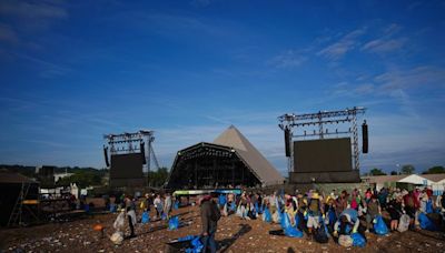 Glastonbury clean-up under way as number of ‘strange’ items left behind at music festival