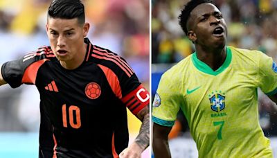 Dónde ver Brasil vs Colombia HOY en Perú: canal tv online del partido por fecha 3 del Grupo D de la Copa América 2024