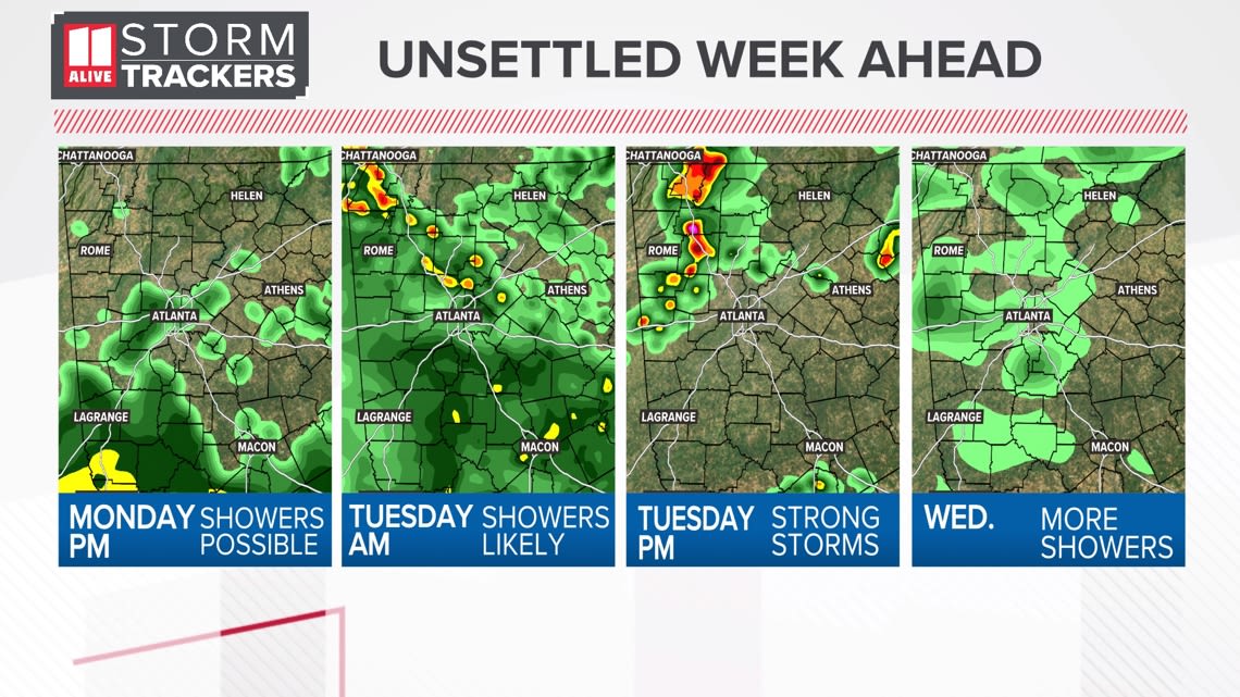 Unsettled mid-May pattern ahead for Atlanta area