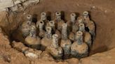 35 bottles from the 18th century filled with cherries unearthed by archeologists at George Washington’s Mount Vernon