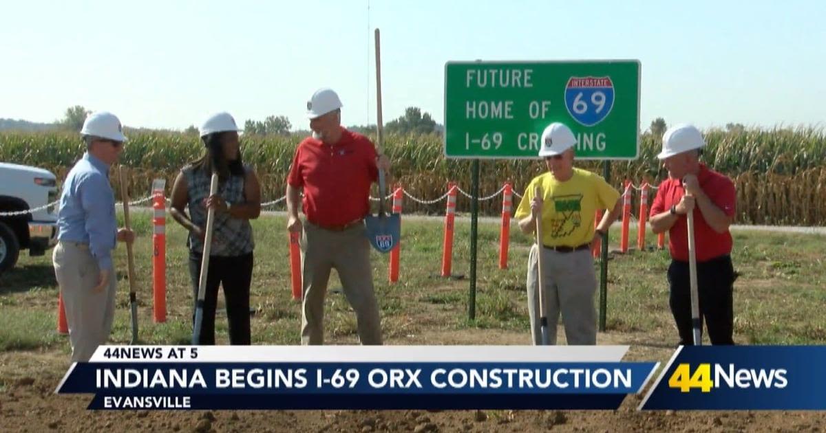 Gov. Holcomb breaks ground on Indiana portion of I-69 ORX project