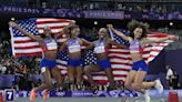 American relay teams win 2 golds in the last events of a dominant Olympic track meet for the US