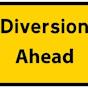 Diversion Ahead Sign