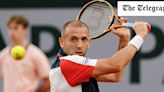 Dan Evans lashes out at umpire after straight-sets defeat as British misery continues