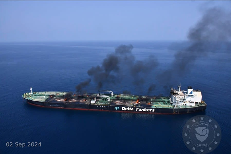 Yemen’s Houthi rebels target oil tanker in the Red Sea. US says rebels also hit Saudi-flagged tanker