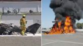 2 Dead After Plane Crashes on Runway and Bursts Into Flames at Van Nuys Airport in Los Angeles