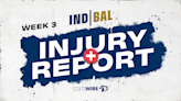 Colts vs. Ravens: Updated injury report for Week 3