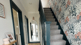 A botanical wallpaper was the starting point for this striking hallway makeover