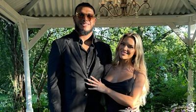 New York Jets WAG Hannah Brooke reacts to Jermaine Johnson's injury