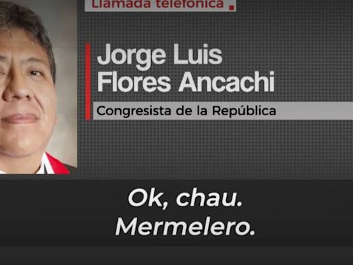 Congresista Jorge Flores Ancachi vuelve a insultar a periodista ante cuestionamientos por contratos de los amigos de su hija