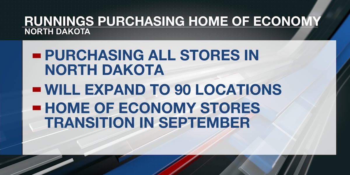 Runnings to purchase North Dakota Home of Economy stores