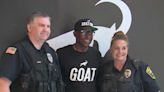 Hall of Fame wide receiver Jerry Rice stops in Shorewood to promote energy drink