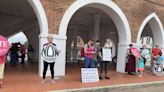 Abortion rights protesters gather at Market House to voice support for Roe v. Wade