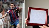 Famous napkin that secured Messi's move to FC Barcelona to be auctioned at €350,000