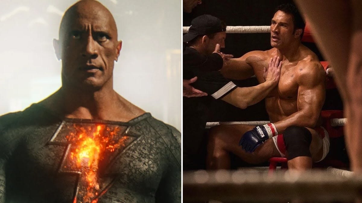 BLACK ADAM Star Dwayne "The Rock" Johnson Is Unrecognizable In First Look At A24's THE SMASHING MACHINE