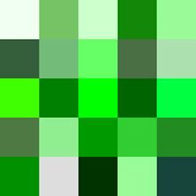 Shades of green
