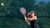 Who won the dual between the undefeated Cathedral Prep and Fairview girls tennis teams?