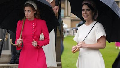 Princess Beatrice Brings a Pop of Crimson in Beulah London Dress to Buckingham Palace Garden Party With Princess Eugenie