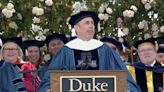 Duke students protesting the Israel-Hamas war walk out of Jerry Seinfeld commencement speech