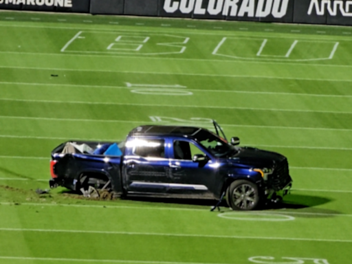 Hit-and-run driver crashes into Colorado's Folsom Field, truck ends up on football field