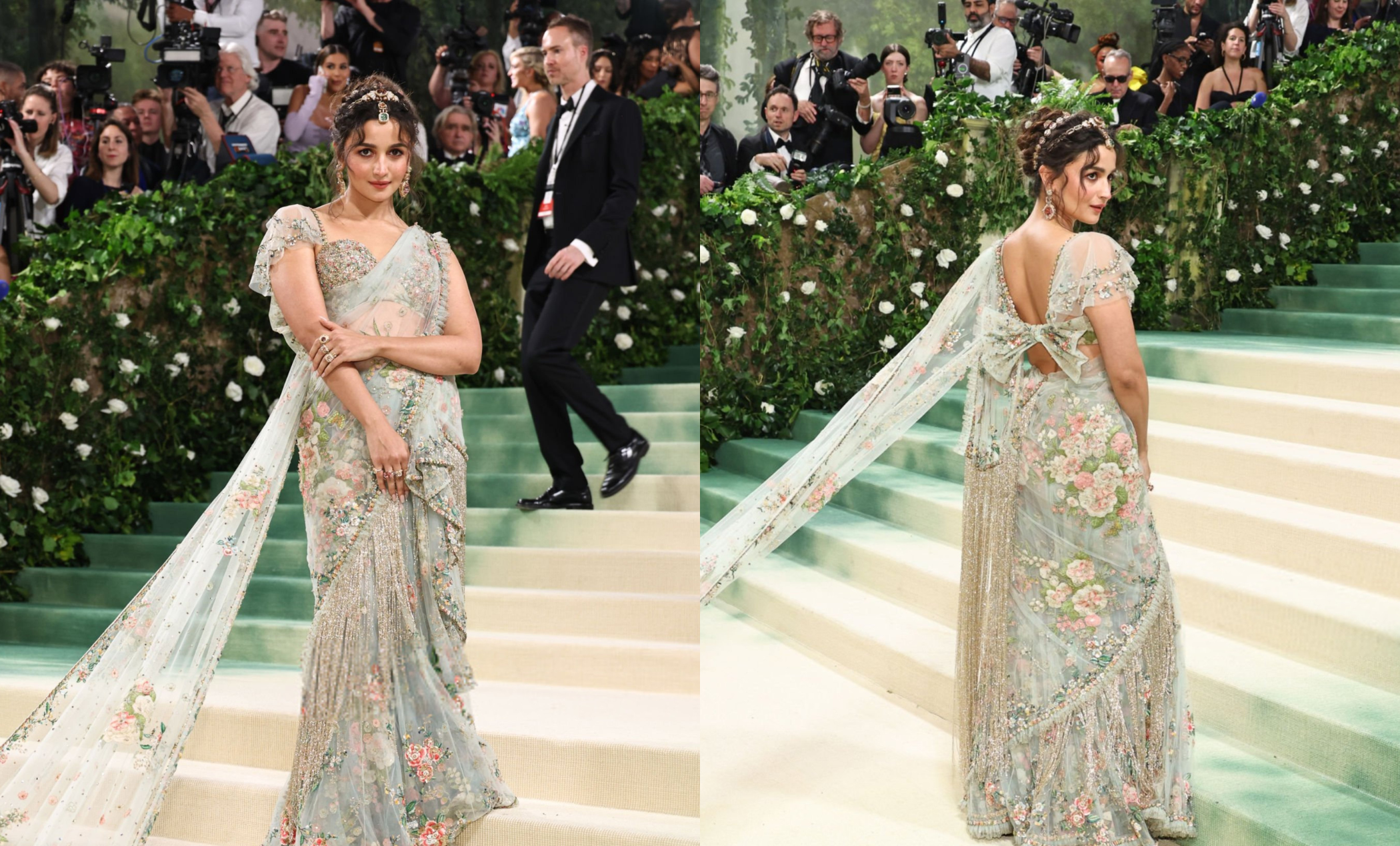 Met Gala 2024: Alia Bhatt dazzles as a floral Indian fairy in a custom saree; Video goes viral